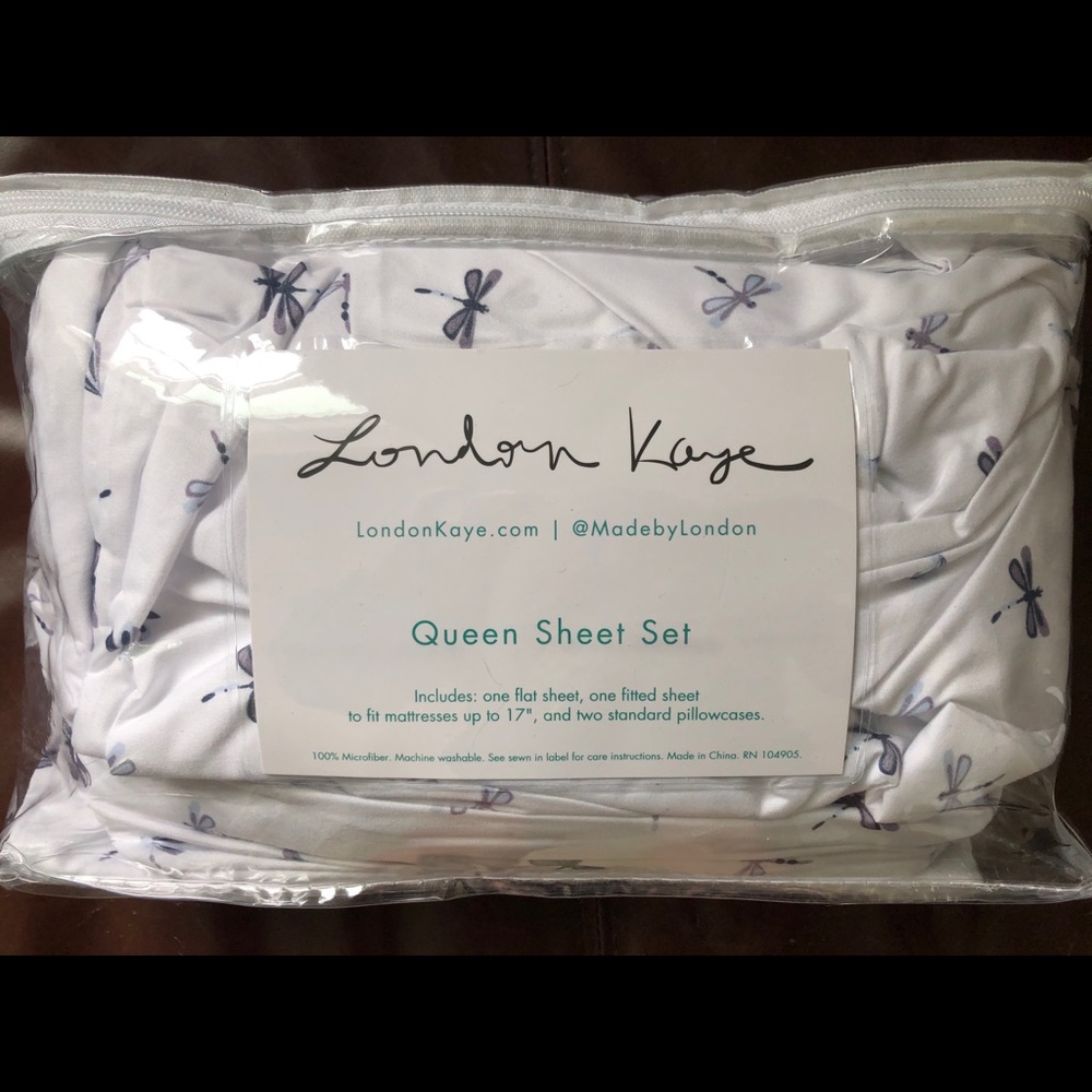 London Kaye Dragonfly Queen Sheet set